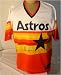 Nolan Ryan Autographed/Hand Signed Houston Astros Cooperstown Rainbow Jersey