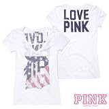 Detroit Tigers Victoria's Secret PINK&Atilde;&macr;&Acirc;&iquest;&Acirc;&frac12; V-Neck Flag Tee