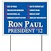 Ron Paul for President '12 'Issues' 18"x24" Lawn Sign with Stakes