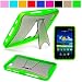 Premium TPU Hard Crystal Case Cover with Kickstand for Samsung Galaxy Tab 7 inch LCD Display Screen Wifi 3G Samsung Galaxy Tablet P1000, Green