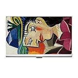 Woman with Blue Hat Picasso Business Card Holder Case