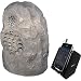 Cables To Go Audio Unlimited Premium 900MHz Wireless Weather Resistant Rechargeable Rock 1 Speaker System with Dual Power Transmitter, Granite (SPK-ROCK3)