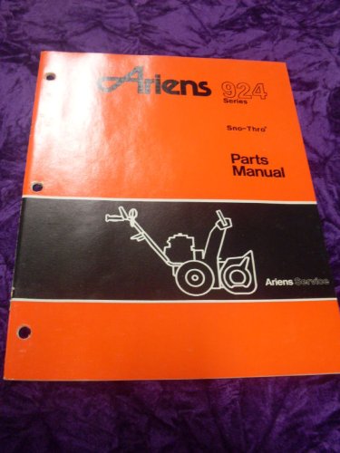 Ariens 924 Series Sno-Thro OEM Parts Manual