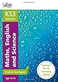Maths, English and science. Practice test papers. Age 11-14