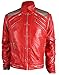 (Premium Quality Sheep Leather) Beat-it Leather Jacket - Red Color