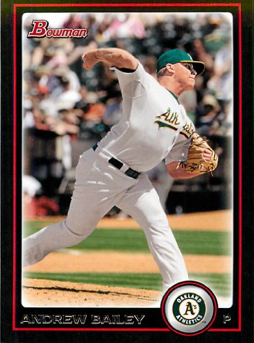 2010 Bowman Baseball Card # 35 Andrew Bailey - Oakland Athletics - In A Protective Screwdown Case!