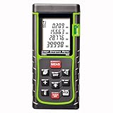 KINGTOP レーザー距離計 携帯型距離測定器 最大測定距離40m LCDデジタル表示 IP54防塵 防水性能 バックライトディスプレイ搭載 自動計算 電池付き 1年保証付き バージョンアップ版　(