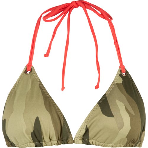 FULL TILT Camo Triangle Swimsuit Top