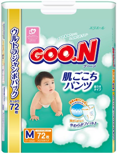 グーン 肌ごこちパンツ Mサイズ 72枚