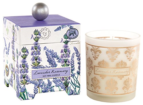 Michel Design Works Gift Boxed Soy Wax Candle, 14-Ounce, Lavender Rosemary