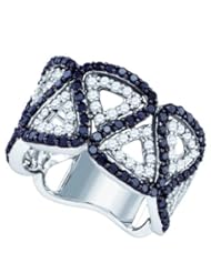 1.60ctw Black Diamond Fashion Band 10K White Gold