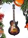 Brown Hollow Body Electric Guitar Tree Ornament