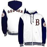 Boston Red Sox White Full Zip Hoody Sweatshirt