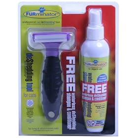 FURminator Combo Pack: Deshedder Tool with 8oz Waterless Shampoo and Conditioner