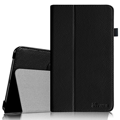 Fintie Samsung Galaxy Tab 4 8.0 Folio Case - Slim Fit Premium Vegan Leather Cover for Samsung Tab 4 8-Inch Tablet (with Auto Sleep/Wake Feature), Black