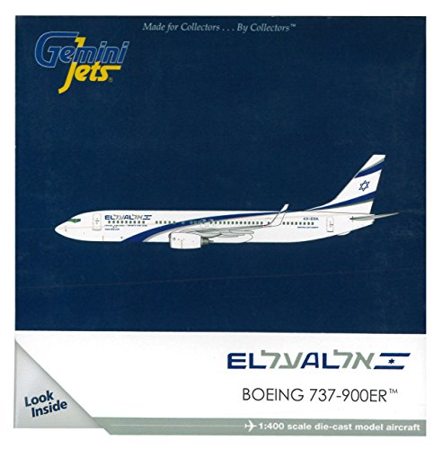 Gemini Jets El Al 737-900ER Die Cast Aircraft (1:400 Scale)