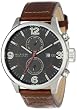 Tommy Hilfiger Men's 1790892  Casual Sport Brown Leather Multi-Eye Watch