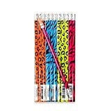 Neon Safari Animal Print Pencils (2 dz)