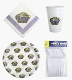 Louisiana State (LSU) Tigers 96 Piece Party Pack Plastic Dinnerware Set by Duck House