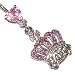 Pierced & Modified  Body Jewellery Navel Bars  Princess Crown Belly Bar  Pink