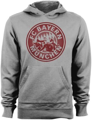 Bayern Munich Men's Hoodie Gray XX-Large