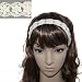 Princess Floral Lace Elastic Headband - White (2 Pcs)