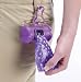 Purple Bone-Shaped Dog Waste Bag Holder w/20 Purple Polka Dot Bags & Package of 3 Rolls of Purple Polka Dot Replacement Bags