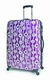 IMAGE OF Samsonite Unisex - Adult Fashionaire 24 Inch Spinner Luggage, Purple/White Print