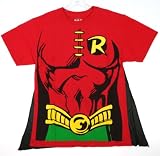 DC Comics Robin Muscle and Cape Costume T-shirt