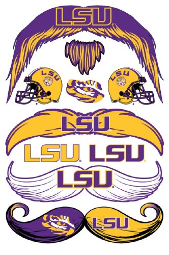 StacheTATS LSU Temporary Mustache Tattoos