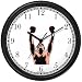 Boxer Victorious - Boxing or Martial Arts Wall Clock by WatchBuddy Timepieces (Black ...