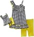 Dollie & Me Girls 2-6X Knit One Shoulder Dress with Bike Short And Doll Garment