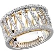 14K Two-Tone Gold Diamond Anniversary Band - 0.33 Ct.