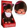 Monchhichi M�dchen mit zwei z�pfe 20 cm