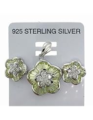 Sterling Silver Sets With Cubic Zirconia