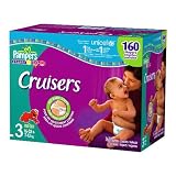 Pampers Diapers Cruisers Size 3 / 160 Count New Version of Dry max