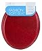 Ginsey Cushioned Soft Toilet Seat for Stylish Bathroom Décor, Merlot Red, Standard