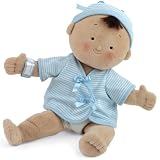 Rosy Cheeks Baby Boy Doll Brunette by North American Bear