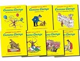 Curious George The Monkey Collection 7 Book Set Pack Series (Dinosaur, Fire-fighters, Visits the Library, Birthday Surprise, Visits a Toy Shop, Catches a Train, Goes to a Chocolate Factory) (Curious George)