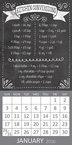 2016 Kitchen Conversions Magnetic Calendar