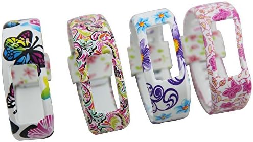 Guzila 1PCS Small Orange Color With White Dots Spots Replacement WristBand for Garmin Vivofit(No tracker, Replacement Bands Only)