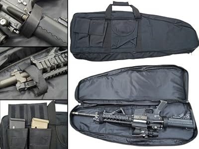 東京マルイ次世代M4/MP5収納可能!!CAR15スタイル ソフトガンケース(ライフルケース)/ブラック(全長78センチ)