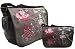 Skull Checkerboard Purple/ Black Messenger Bag Bonus Charm