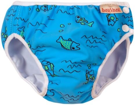 Imse Vimse Swim Diapers - Extra Large - Turquoise Fish
