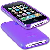 iGloo Rubber Gel Skin Case for Apple iPhone 3G / 3GS  Purple