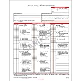 PARTSMART SMR200FSC2 Document, Annual Vehicle Inspection Reports; 2-ply Report with Carbon Interleaf (Pack of 25)