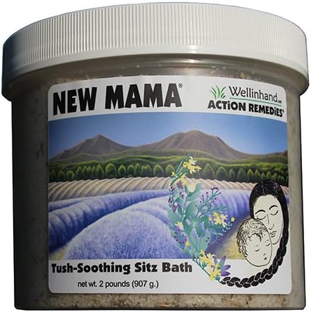 2 Packs of Wellinhand Action Remedies New Mama Tush Soothing Bath - 2 Lb.