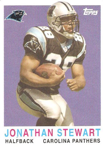 2008 Topps Turn Back the Clock #18 Jonathan Stewart - Carolina Panthers (RC - Rookie Card) (Football Cards) Mint Condition - In Protective Display Case!