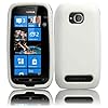White Silicone Jelly Skin Case Cover for Nokia Lumia 710