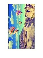 Huella deco Alfombra de Vinilo (Cielo/Multicolor)